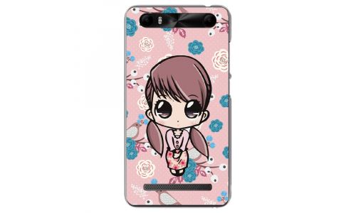 Coque souple pour Konrow Just5 avec impression Motifs petite fille manga
