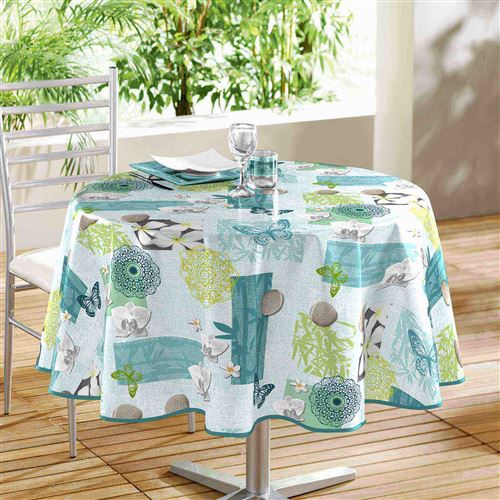 nappe ronde (0) 160 cm en toile cirée pvc Lotusea