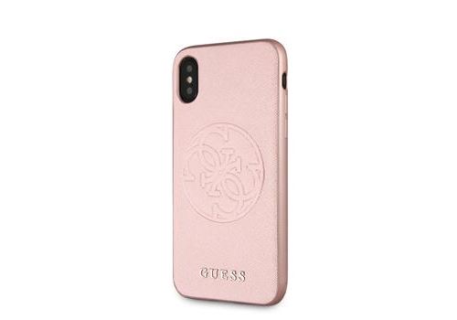 Coque pour Iphone X/XS Guess Saffiano rose