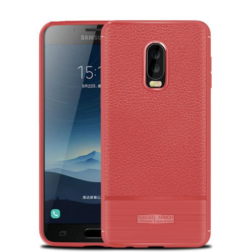 Etui Coque de protection antichoc souple pour Samsung Galaxy C8 - Rouge