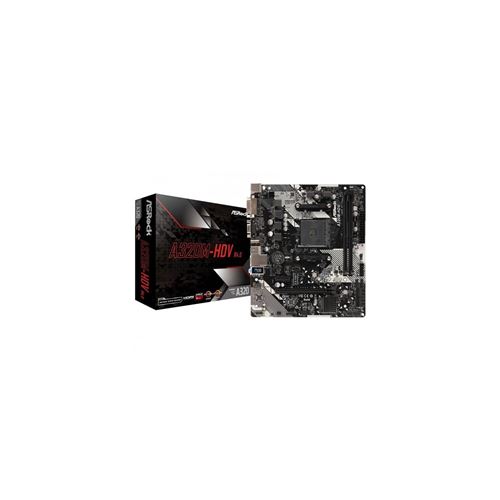 Asrock Carte mère ASROCK A320M-HDV - Micro ATX - Socket AM4 AMD A320 - 2x DDR4 - SATA 6Gb/s + Ultra M.2 - USB 3.0 - 1x PCI-Express 3.0 16x