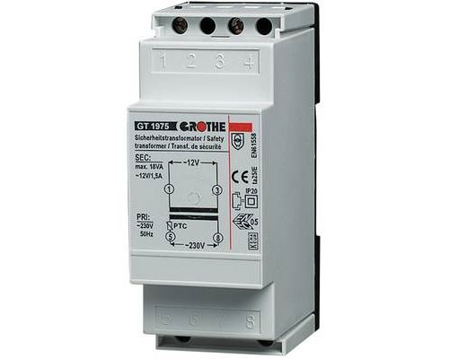 Grothe 14101 Transformateur de sonnette 12 V/AC 1.5 A