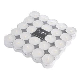 Lot de 50 Bougies Chauffe-Plat Tentation 3,8cm Blanc - 1