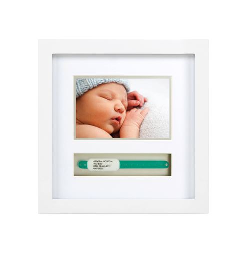 Cadre bracelet naissance - Blanc