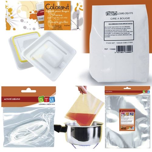 Kit Bougies A Faire Soi Meme O 8 Cm 5 Colorants Achat Prix Fnac