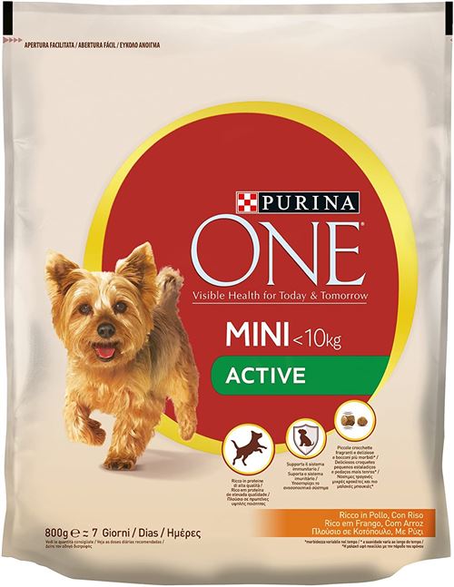 Meilleurs prix pour PURINA ONE Mini croquettes pour Chien Active Riche en Poulet, avec Riz, pour Chiens jusqu'à 10 kg 