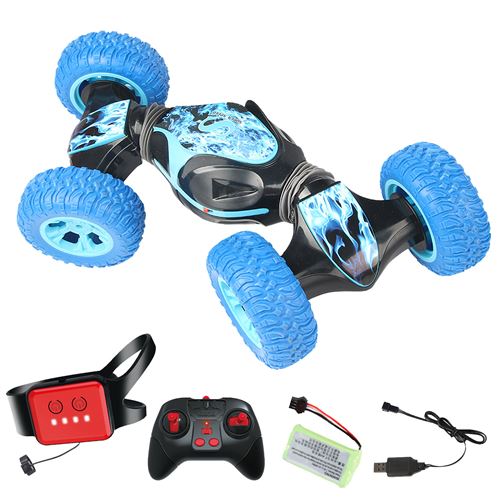 Voiture radio commandée AD004 2.4Ghz, détection de gestes - Bleu