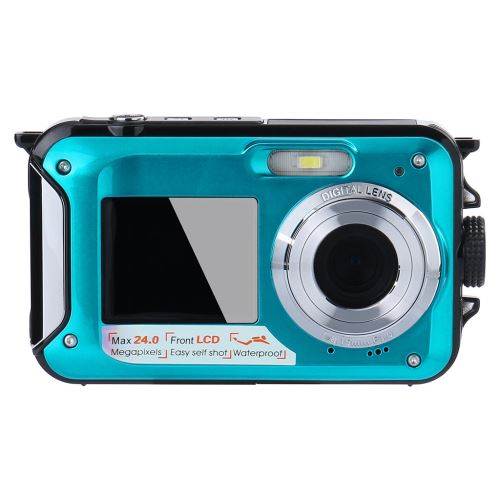 Caméra 1080p Full HD étanche 24 MP bleu