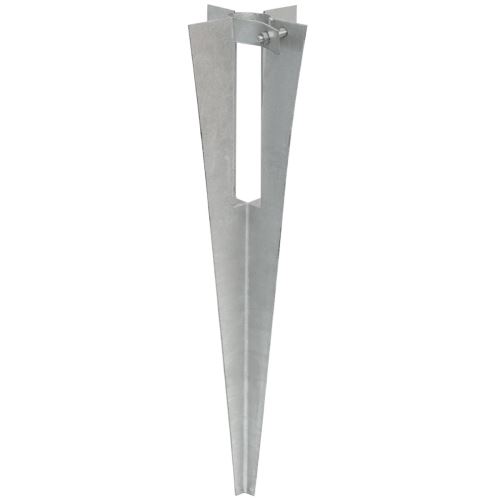 NIEDERBERG METALL Piquet en métal galvanisé env 50cm de long avec collier de serrage métallique id