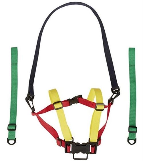 Playshoes harnais de sécurité avec ligne de course rouge/jaune