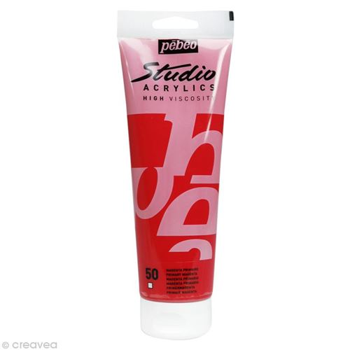 Pebeo Peinture Studio Acrylics P&eacute;b&eacute;o - 250 Ml - Magenta Primaire