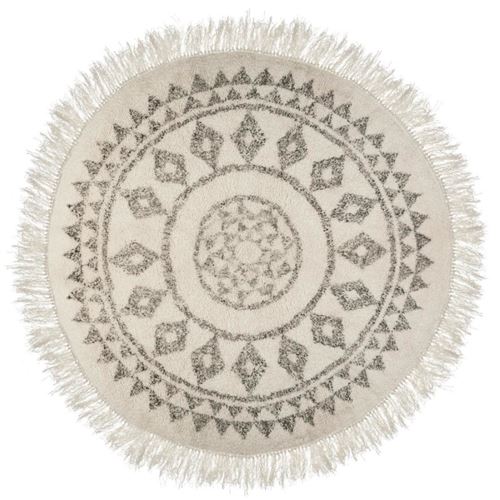 Tapis rond à franges D120 cm Etnik Atmosphera