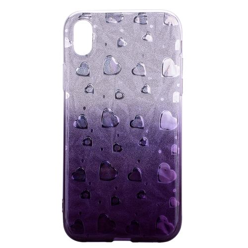 Iphone X / Xs Coque Protection Tpu Cœur Gris Als82352