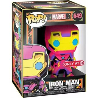 Figurine Funko Pop Marvel Black Light Iron Man Exclusivité Fnac