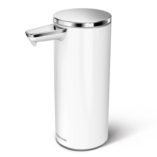 simplehuman Distributeur de Savon À Capteur Rechargeable Acier Blanc 266ml