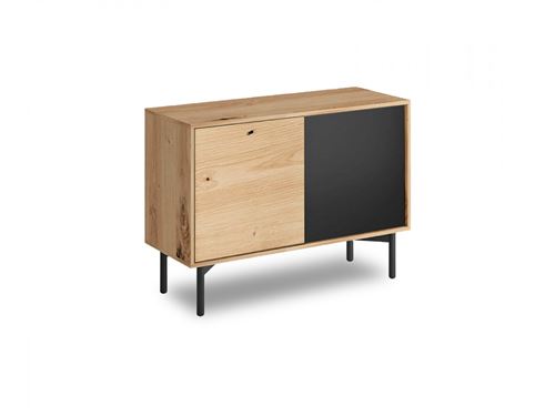 BOBOCHIC Buffet bas 102 cm FOLOW Chêne et noir
