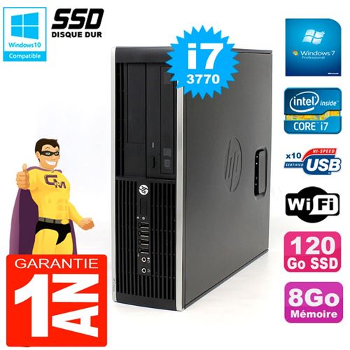 Acheter Pc hp compaq 8300 sff core i7-3770 ram 8go disque 120 go ssd graveur dvd wifi w7 État correct - 279,00 € Pc hp compaq 8300 sff core i7-3770 ram 8go disque 120 go ssd graveur dvd wifi w7 État correct - Hewlett-Packard reconditionné disponible sur Fnac
