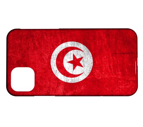 Coque rigide Compatible Pour iPhone 11 Pro Max Drapeau Tunisie 01
