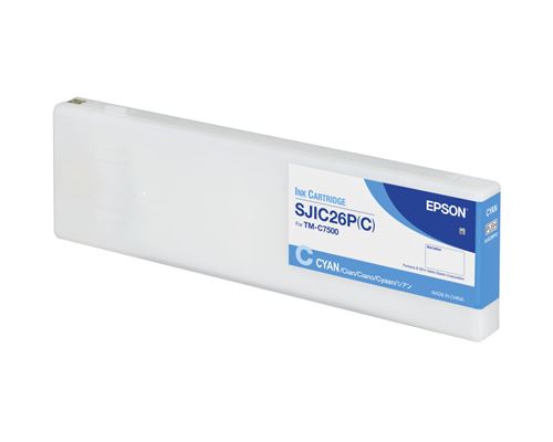 Epson SJIC26P(C) - 294.3 ml - cyan - original - cartouche d'encre - pour ColorWorks TM-C7500