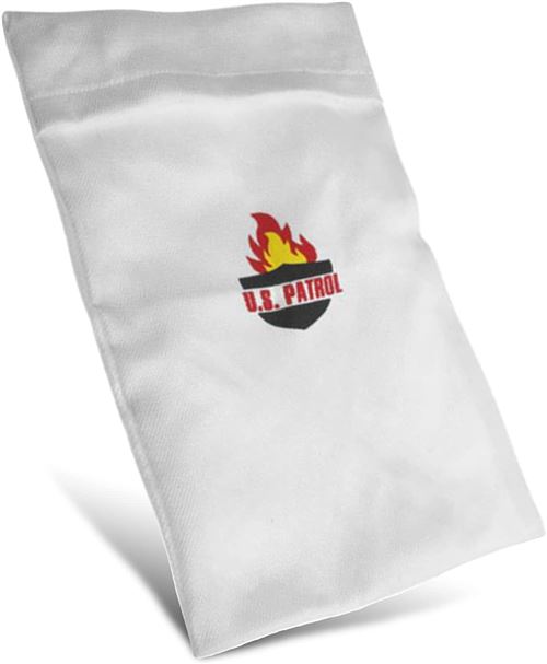 Sac ignifuge Protection de Documents 38 x 26 cm - Résistant au Feu - Pochette en Fibre de Verre - Haute résistance à plus de 500°C