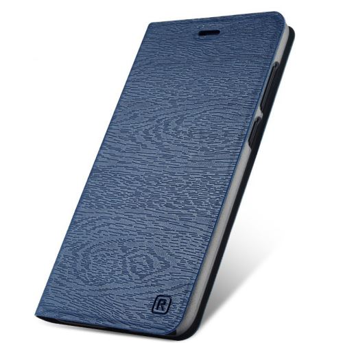 Coque en PU grain de bois svelte pour Huawei P20 Pro - Bleu