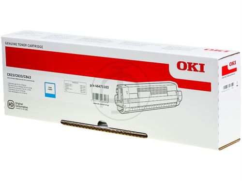 Cartouche de Toner Original Oki 46471103 Cyan