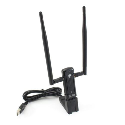 ALFA Network awus036ac – Adaptateur USB, antenne 5 dBi, Dual-Band WiFi
