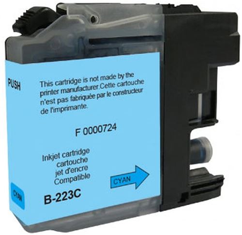 Cartouche compatible Brother LC223C Cyan - vue 3