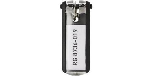 Porte-clef Durable KEY CLIP noir 6 pc(s)