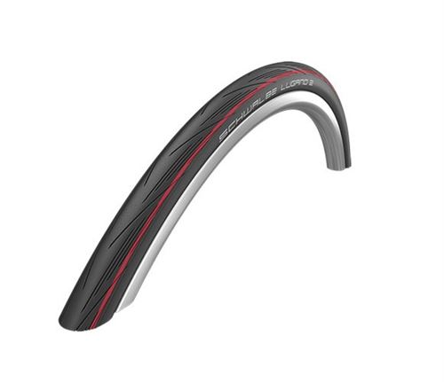 Schwalbe pneu extérieur Lugano II wire 28 x 1.00 (25-622) noir/rouge