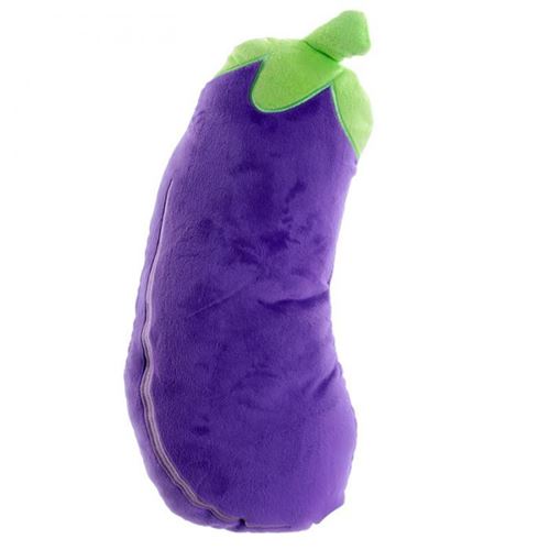 Coussin Peluche - Aubergine