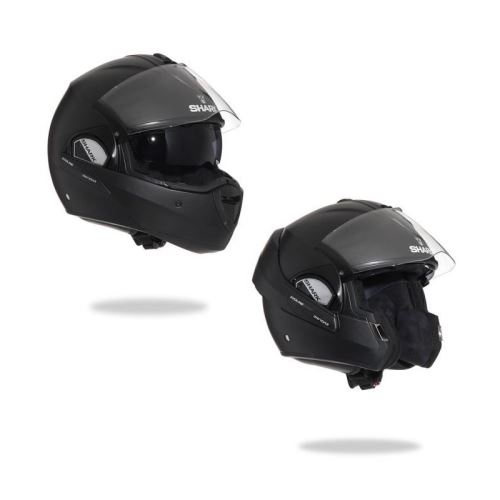 SHARK Evoline Casque Modulable Mat + Cagoule Offerte