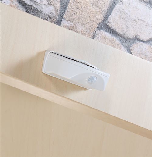 Lampe de porte sans fil à LED avec détecteur - 50 lm - Blanc