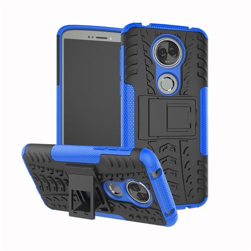 Coque Anti Choc Pour Motorola Moto G6 Play Modèle Spider - Bleu