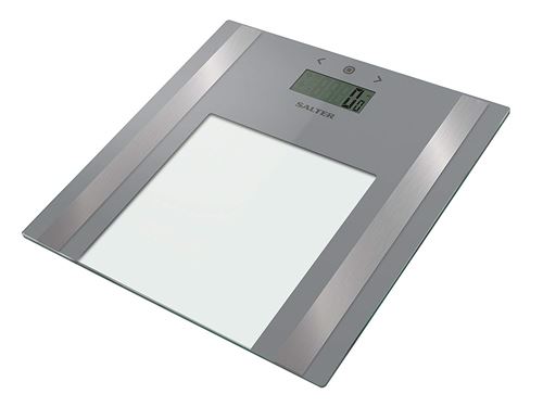 Balance de salle de bain avec analyseur Salter Ultra Slim - poids et masse grasse, pourcentage d'eau, IMC, 8 utilisateurs et mode Athlète, design élégant, affichage facile à lire - Garantie de 15 ans