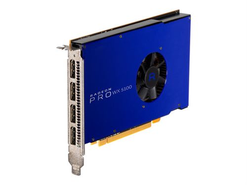AMD Radeon Pro WX5100 - Carte graphique - Radeon Pro WX 5100 - 8 Go GDDR5 - PCIe 3.0 x16 - 4 x DisplayPort