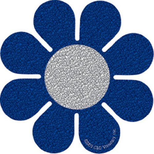 Licences Produits S-2453-G Blue Daisy Glitter Sticker