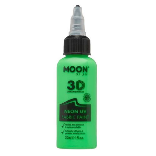 Moon Glow vêtements peinture néon uv 30 ml vert vert
