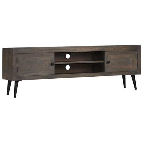 vidaXL Meuble TV Bois massif de manguier 140 x 30 x 45 cm