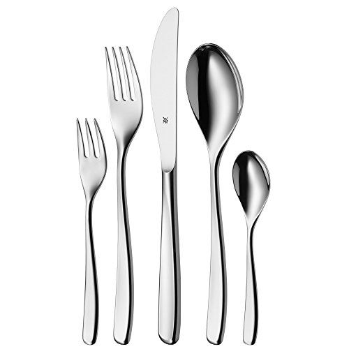 Wmf 1265009042 sinus service de couverts 60 pièces sinus acier inoxydable cromargan 18 10 poli, acier inoxydable, silver, 49 x 3