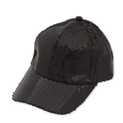 Rubie's Casquette pailletée et glamour femme taille unique noir