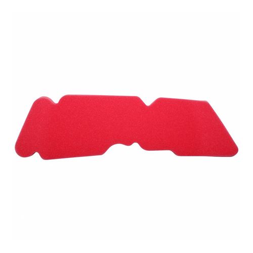 Mousse filtre a air scoot adaptable piaggio 50 zip 2t 2000+, nrg 2001+, typhoon 2001+, liberty, fly Rouge