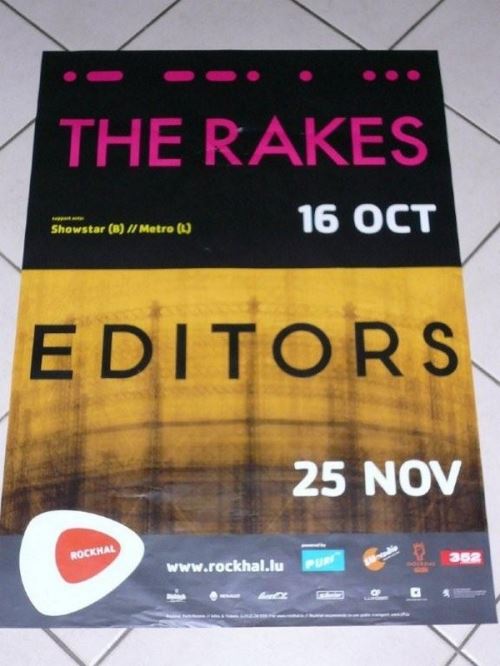 EDITORS - 70x100 cm - AFFICHE / POSTER