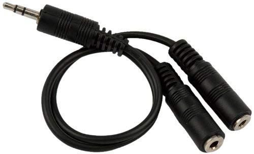 Câble pour séparateur de casque de 3.5 mm vers 2 x 3 broches de 3.5 mm M/F de Vshop