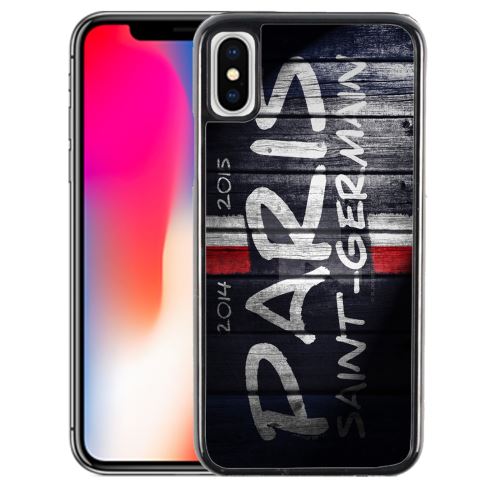 Coque pour iPhone XS psg tag mur