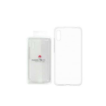 Huawei - Achterzijde behuizing voor mobiele telefoon - thermoplastic polyurethaan (TPU) - transparant - voor Huawei Y6 2019
