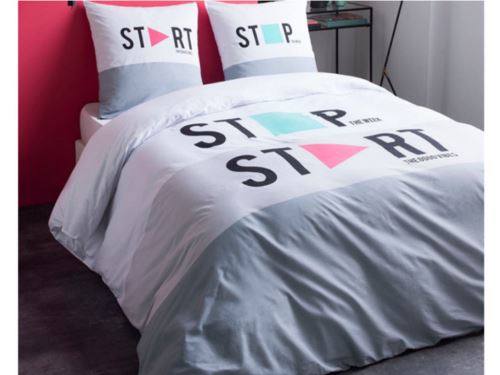 Parure de lit CONNECTICUT - housse de couette 220x240cm - 2 taies 63x63cm