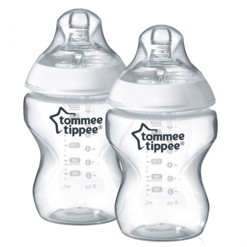 Lot de 2 biberons closer to nature 260ml - tommee tippee