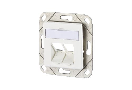 Btr module anschlussdose upk 2 port vide, blanc - upk-dose vide pour aufnahme de 2 einzelmoduleen e-dat module ou c6a bauform mo