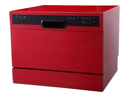 Lave-vaisselle Oceanic OCEALVC649R - Lave-vaisselle - pose libre - largeur  : 55 cm - profondeur : 50 cm - hauteur : 43.8 cm - rouge